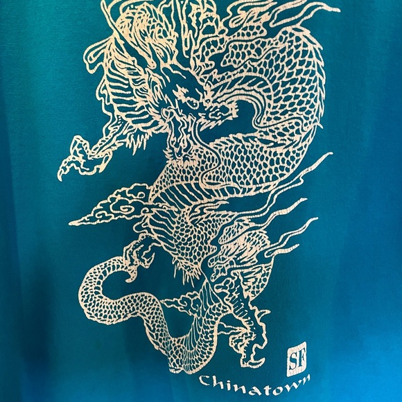 Blue oversized t-shirt - Picture 2 of 3